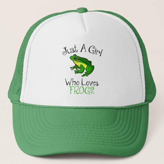 Casquette Juste Une Fille Qui Aime Les Grenouilles Drôle Ama (Devant)