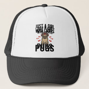 Casquette Juste Une Fille Qui Aime Les Pugs Chemise Vintage