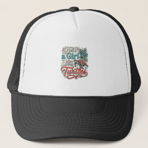 Casquette Juste une fille qui aime les tortues modèle de t-s