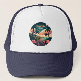 Casquette Kailua Kona Hawaii Big Island Sunset Retro