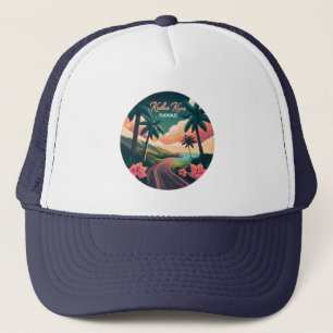 Casquette Kailua Kona Hawaii Big Island Sunset Retro