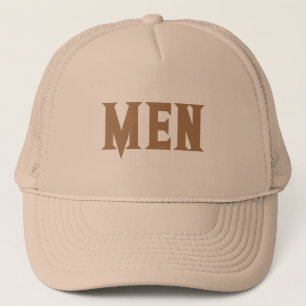 Casquette Kaki et Kaki couleur beaux garçons Hommes Texte