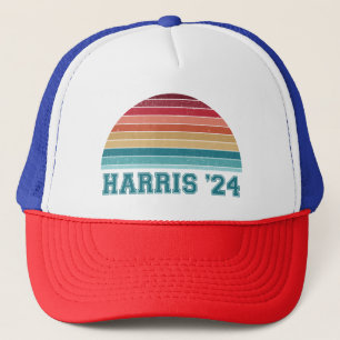 Casquette Kamala Harris 2024 Rétro Coucher de Soleil Vintage