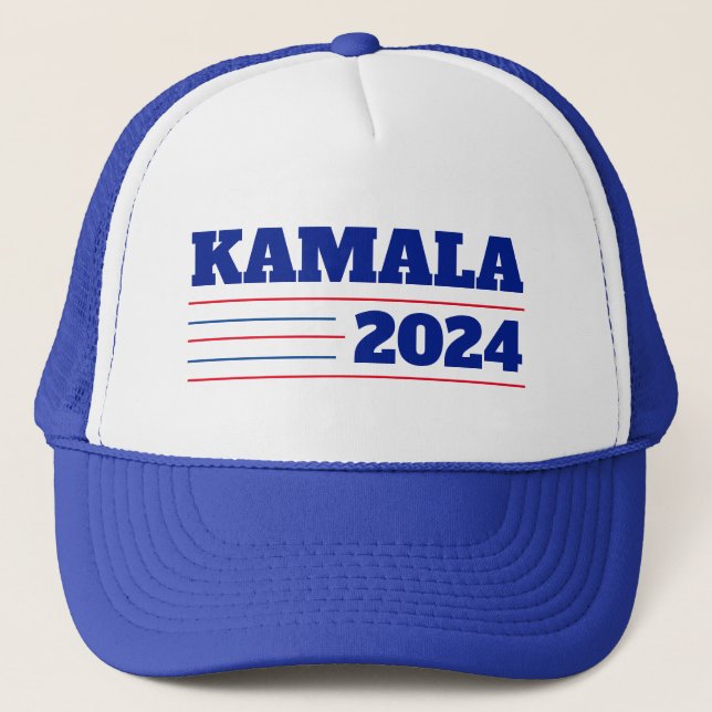 Casquette Kamala Harris 2024 Rouge et Bleu (Devant)