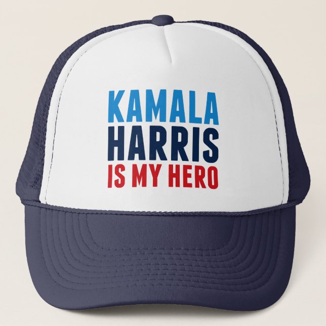 Casquette Kamala Harris est mon héros (Devant)
