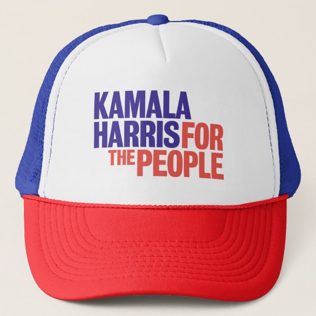 Casquette Kamala Harris pour le chapeau de camion du peuple (Devant)