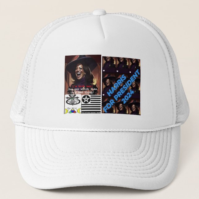 Casquette Kamala Harris pour le président, Trucker Hat (Devant)
