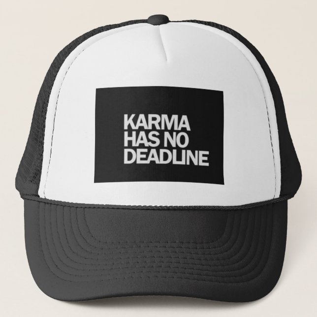 CASQUETTE KARMA N'A PAS DE DÉLAI FUNNY CITE DES COMMENTAIRES (Devant)