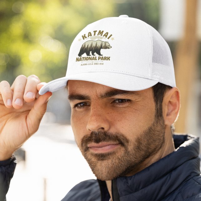 Casquette Katmai, National Park Alaska: Nature’s Sanctuary (Créateur téléchargé)