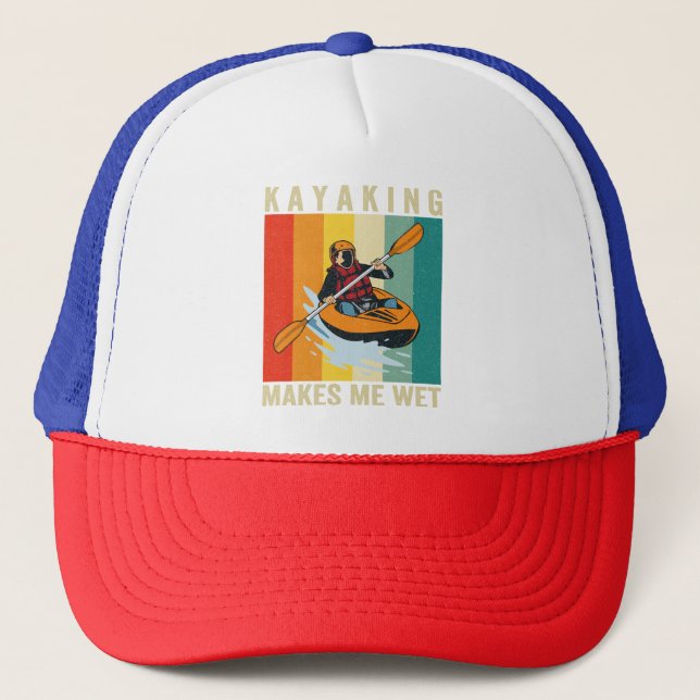 Casquette Kayaking me rend humide et drôle Canoë-kayak Vinta (Devant)