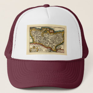 Casquette Kent Comté Angleterre Ancien Antiquaire John Carte