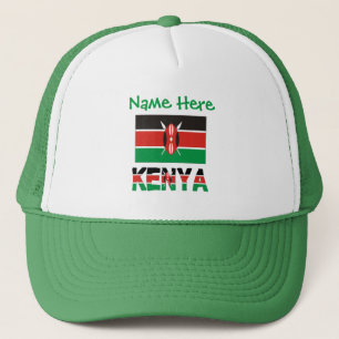 Casquette Kenya et personnalisation verte du drapeau kenyan 