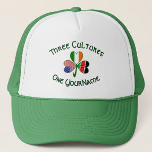 Casquette Kenya Irlande États-Unis Trèfle Drapeau Personnali