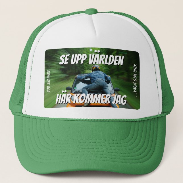 Casquette Keps — Se upp världen (Devant)