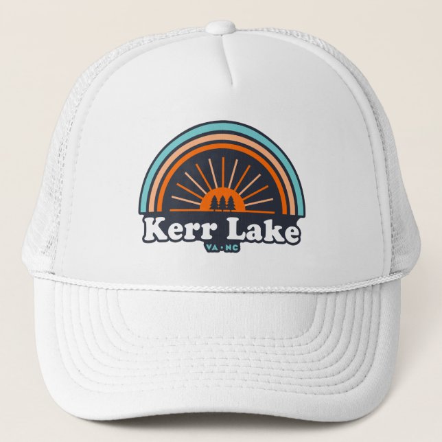 Casquette Kerr Lake Virginie Caroline du Nord Arc en ciel (Devant)