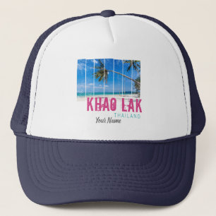 Casquette Khao Lak Phang-Nga Thaïlande Vintage Beach Souveni