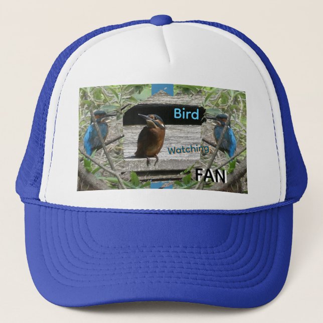 Casquette Kingfisher Bird Observation Ventilateur Trucker Ch (Devant)