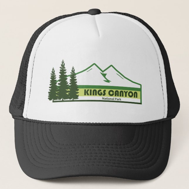 Casquette Kings Canyon National Park Green Stripes (Devant)