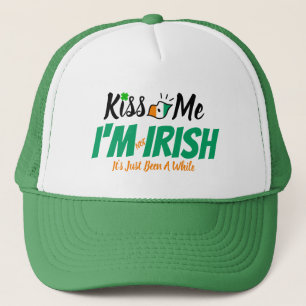 Casquette Kiss Me Je ne suis pas Irlandais, c'est juste un m