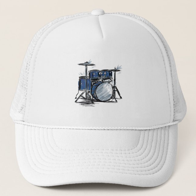 Casquette Kit tambour Sketch Music (Devant)