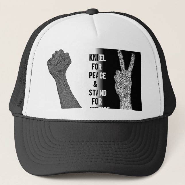 Casquette Kneel for Peace and Stand for Justice (Devant)