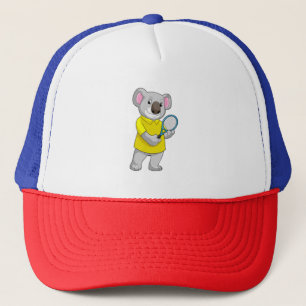 Casquette Koala à Tennis avec raquette de tennis