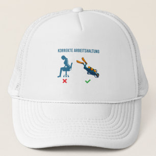 Casquette Korrekte Arbeitshaltung Scuba Diver Appareils Drôl