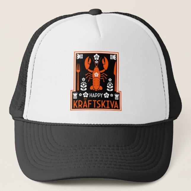 Casquette Kräftskiva - Parti suédois de l'écrevisse (Devant)