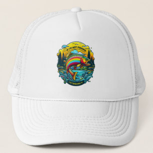 Casquette L’aube vibrante sur le rêve de l’Angler truite arc