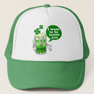 Casquette La bière verte veut être à l'intérieur de vous