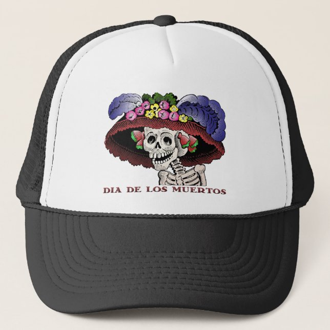Casquette La Calavera Catrina en couleur (Devant)