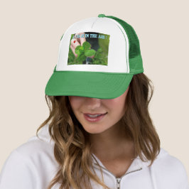 Casquette La chance est dans l'air + le coeur,