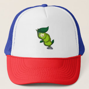 Casquette La chenille au coucher avec la feuille