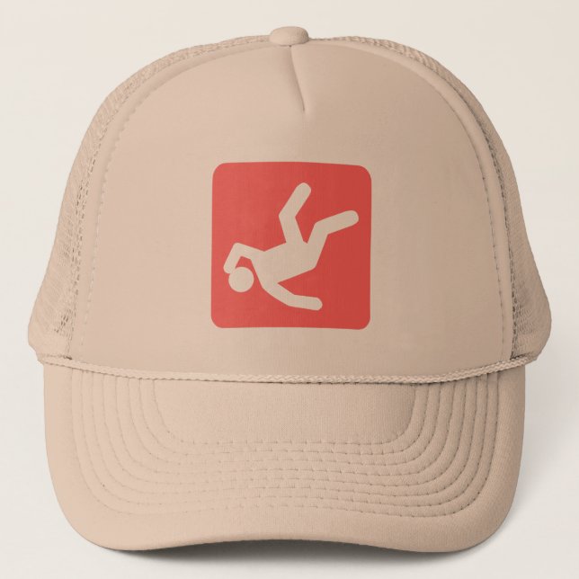 Casquette La chute de l'homme - rose tropicale (Devant)