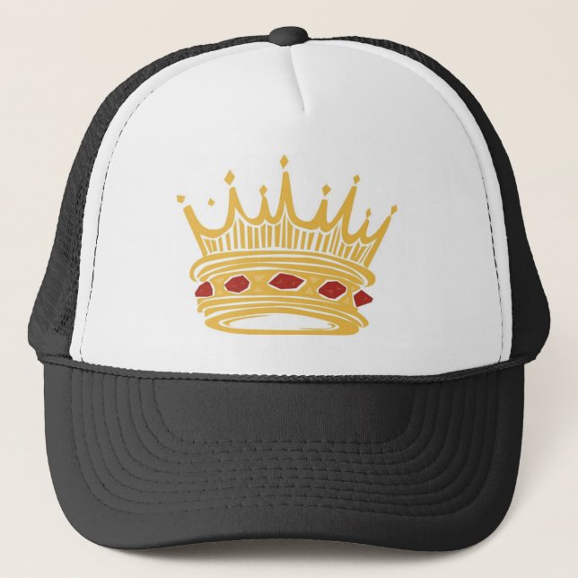 Casquette La Couronne d'un roi d'or aux bijoux (Devant)