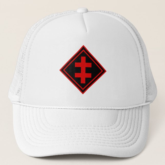 Casquette La Croix de Lorraine - v2 (rouge) (Devant)