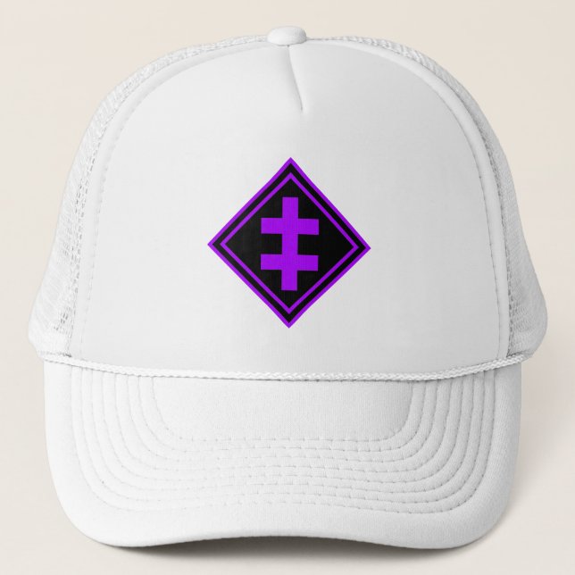 Casquette La Croix de Lorraine - v2 (violet) (Devant)