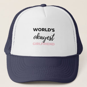 Casquette La fille la plus Okayest du monde Noir