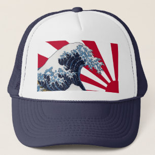Casquette "La Grande Vague au large de Kanagawa"+"Le drapeau