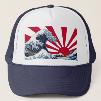 Casquette "La Grande Vague au large de Kanagawa"+"Le drapeau