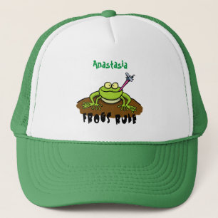 Casquette La grenouille règle drôle dessin de grenouille ver