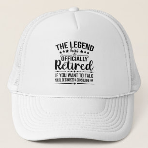 Casquette La légende a officiellement retiré la retraite fuu