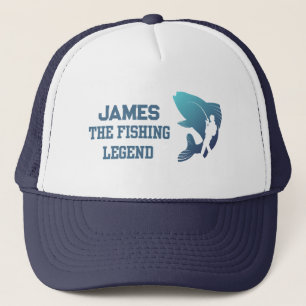 Casquette La légende de la pêche personnalisée