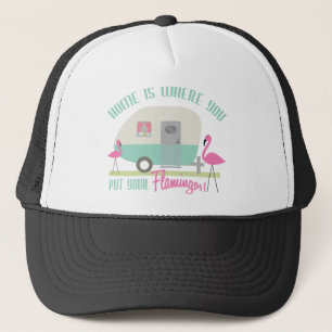 Casquette La maison est où vous mettez votre rétro remorqu