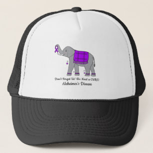 Casquette La maladie d'Alzheimer Eléphant de la sensibilisat