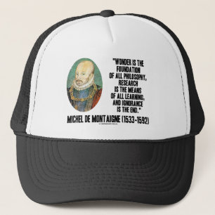 Casquette La merveille est la base de la philosophie