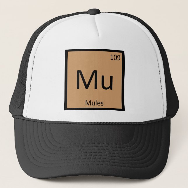 Casquette La MU - Symbole d'élément de Tableau périodique de (Devant)