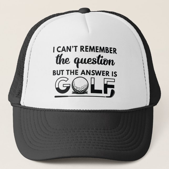 Casquette La Réponse Est Le Golf (Devant)