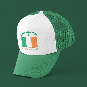 Casquette La Saint-Patrick Drapeau Irlande Nom Personnalisé