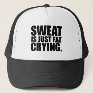 Casquette La sueur est juste gros humour pleurant de gymnase